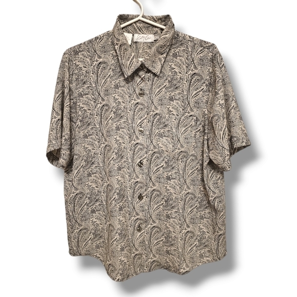 Vintage Kathy Che Button Up Blouse - Picture 1 of 7